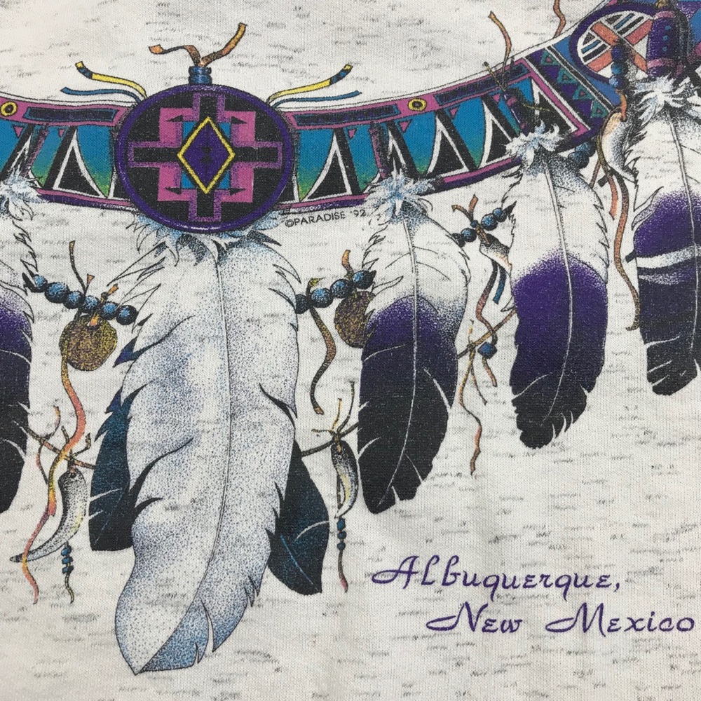Vintage New Mexico 90’s Tribal Mock Sweatshirt XL